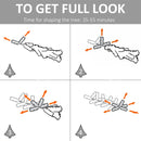 6ft Snow-Flocked Green Christmas Tree with Red Berries