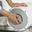 White & Black Bedroom Air Purifier with 3-Stage Filtration System