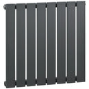 Grey 60 x 60cm Water-Filled Space Heater for Home - Quick Warm-Up Radiator
