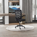 Black Mesh Office Chair with Lumbar Support & Adjustable Height
