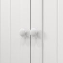 White Freestanding Kitchen Cupboard with Adjustable Shelves
