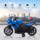 Blue Kids Electric Pedal Motorcycle Toy 6V Battery 18-48 months