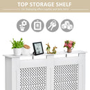 White Wooden Radiator Cover - Modern Home Furniture (Medium)