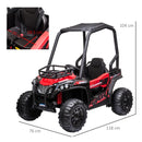 12V Kids Electric Off-Road UTV Toy Car in Blue for Ages 3-8