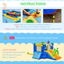 Alien-Style Kids Inflatable Bounce House Set - Green