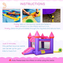 Kids' Inflatable Bounce Castle Trampoline Slide Set - Blue