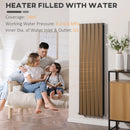 Grey Vertical Designer Radiator - 460 x 1600 mm Double Panel Water Heater
