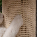 Grey Cat Tree Tower with Scratching Post and Condo