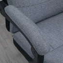 Grey Executive Office Chair with Reclining Feature