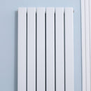 White Vertical Designer Radiator - 456 x 1800 mm Double Panel Wall Heater