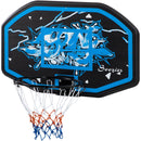 Blue & White Wall Mounted Mini Basketball Hoop Set for Teens & Adults