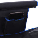Blue Folding Camping Chair with Cup Holder and Phone Pocket