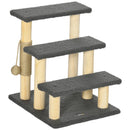 Grey 48cm Cat Tree with Toy Ball and Scratching Post
