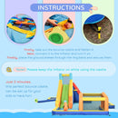 6-in-1 Kids Inflatable Play Center - Blue
