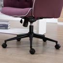 Purple Spandex Office Chair with Adjustable Height and Armrest