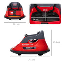 Red 360° Spin Electric Bumper Car for Kids 1.5-5 Years