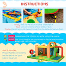 Kids 7-in-1 Bouncy Castle with Water Slide - Blue