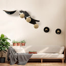 Brown Cat Wall Furniture with Curved Platforms and Scratching Posts