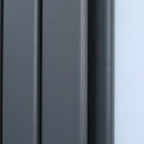 Grey Vertical Designer Radiator - 460 x 1600 mm Double Panel Water Heater