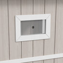 Wooden 2-Tier Cat Shelter with Escape Doors & Asphalt Roof - Light Grey