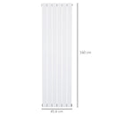 White Vertical Designer Radiator - 460 x 1600 mm Double Panel Heater