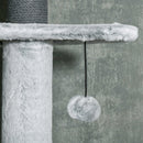 Grey Adjustable Cat Tree with Scratching Posts & Hammock