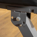 Adjustable Weight Bench with Barbell Rack and Dip Station - Black