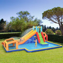 6-in-1 Kids Inflatable Play Center - Blue