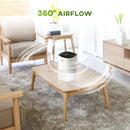 White & Black Bedroom Air Purifier with 3-Stage Filtration System