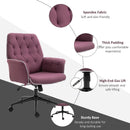 Purple Spandex Office Chair with Adjustable Height and Armrest