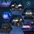 White Kids Electric Ride-On Mercedes Unimog Car with Remote Control