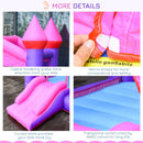 Kids' Inflatable Bounce Castle Trampoline Slide Set - Blue