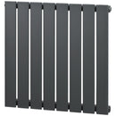 Grey 60 x 60cm Water-Filled Space Heater for Home - Quick Warm-Up Radiator