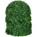 Set of 2 Green Artificial Boxwood Topiary Balls, 40cm - Indoor/Outdoor Hanging Decor