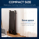 Black Indoor Walking Treadmill with LED Display & Remote Control