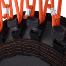 Black and Orange Mini Fitness Trampoline, 101.6 x 25 cm