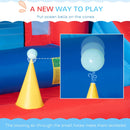 Kids 4-in-1 Inflatable Bouncy Castle with Slide & Pool - Blue