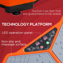 Orange & Grey Vibration Plate with Remote Control and Resistance Bands