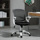 Black Mesh Office Chair with Lumbar Support & Adjustable Armrests