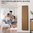 Grey Vertical Designer Radiator - 456 x 1800 mm Double Panel Wall Heater