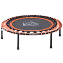 Black and Orange Mini Fitness Trampoline, 101.6 x 25 cm