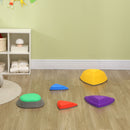 River Stone Kids Balance Stepping Stones Set - 5 Pcs, Outdoor Indoor, Non-Slip