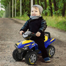 Yellow and Blue Toddler Sound Quad Bike Walker