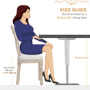 French Style Wooden Dining Chairs - Cream White Set of 2