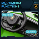 Green Licensed Electric Ride-On Car with Remote Control and Music