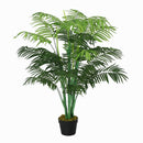 4ft Green Artificial Palm Plant with Nursery Pot for Indoor and Outdoor Decor