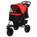 3-Wheel Pet Buggy Red/Black
