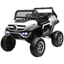 White Kids Electric Ride-On Mercedes Unimog Car with Remote Control