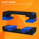 Blue Exercise Stepper Set for Home Aerobic Workouts - 15cm/20cm/25cm