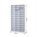 White Adjustable Storage Unit with 33 Compartments